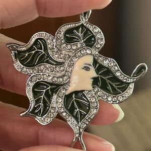 Art Nouveau Style Woodland Spirit Brooch